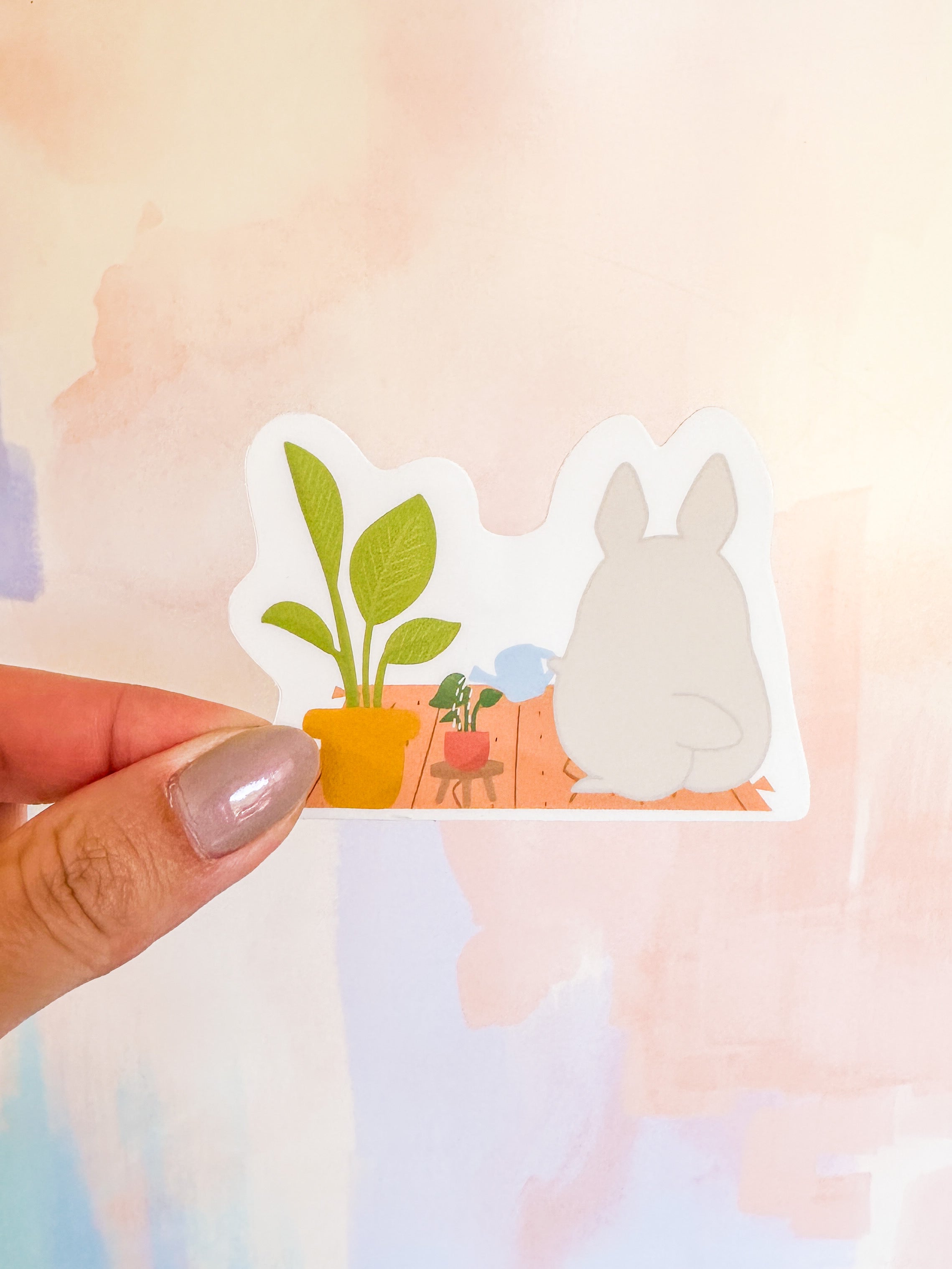 Watering Plants Sticker