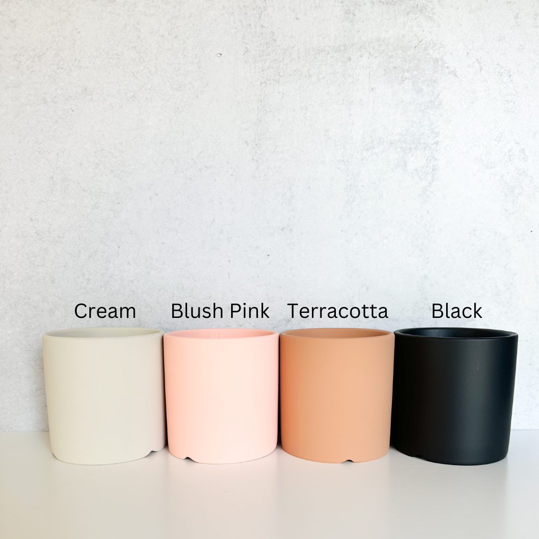 black and cream plant pot Saitama Ceramic Pot – The Happy Plant Co